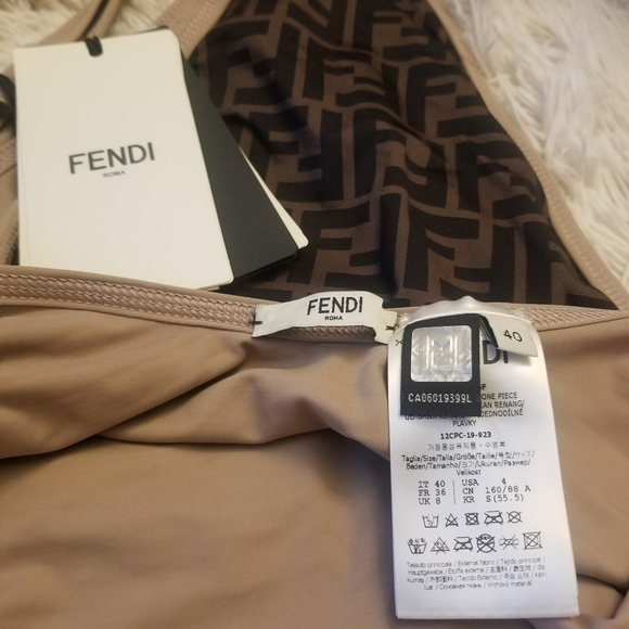 Fendi Swim Fendi Allover Onepiece Swimsuit Poshmark